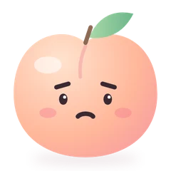 Tummi's peach looking concerned